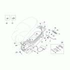 Mojito Retro 50 2T (Aprilia Engine) Helmet compartment