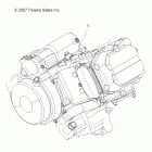 SCRAMBLER 500 4X4 INTL - A08BG50FA Двигатель