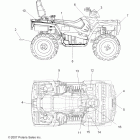 SPORTSMAN TOURING 500 EFI - A08DN50AF/AS/AW/AZ Наклейки