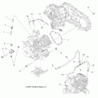 SPORTSMAN 300 4X4 - A08LH27AW/AX/AZ Крепление двигателя