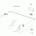 SPORTSMAN 300 4X4 - A08LH27AW/AX/AZ Drive train, gear selector (built 11 / 05 / 07 and befor...