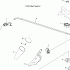 SPORTSMAN 300 4X4 - A08LH27AX/AZ Drive train, gear selector (built 9 / 30 / 07 and before...