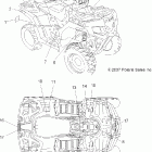 SPORTSMAN 400 HO 4X4 - A08LH46AQ/AX/AZ Наклейки