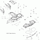 SPORTSMAN 400 HO 4X4 - A08LH46AQ/AX/AZ Корпус, передняя кабина