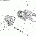 SPORTSMAN 400 HO 4X4 - A08LH46AQ/AX/AZ Картер КПП