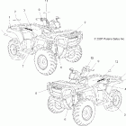 SPORTSMAN 500 HO - A08MH50AX/AZ Наклейки