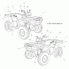SPORTSMAN 500 EFI SCANDINAVIAN - A08MH50SS/SQ Наклейки