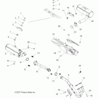 SPORTSMAN 800 HO EFI - A08MN76AF/AL/AQ/AR/AS/AT/AX Engine, exhaust system, dual
