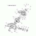 SPORTSMAN 800 HO EFI - A08MN76AF/AL/AQ/AR/AS/AT/AX Drive train, rear gearcase internals (built 2 / 01 / 08 ...