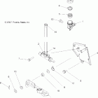 SPORTSMAN 800 HO EFI - A08MN76AF/AL/AQ/AS/AX Brakes, brake pedal and master cylinder