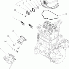 SPORTSMAN 800 HO EFI - A08MN76AF/AL/AQ/AS/AX Engine, throttle body mounting