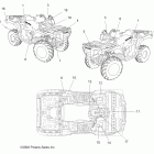 SPORTSMAN X2 500 EFI - A08TN50AT/AX/AZ Наклейки