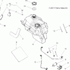 SPORTSMAN X2 500 EFI QUAD - A08TN50EA Топливный бак