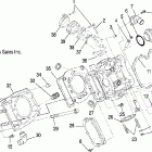 SPORTSMAN X2 500 EFI QUAD - A08TN50EA Головка и цилиндр двигателя