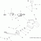 SPORTSMAN X2 500 EFI QUAD - A08TN50EA Brakes, foot pedal and master cylinder