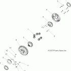 SPORTSMAN X2 500 EFI QUAD - A08TN50EA Drive train, differential