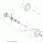 SPORTSMAN X2 500 EFI QUAD - A08TN50EA Вторичная муфта сцепления