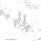 SPORTSMAN X2 700 EFI - A08TN68AX/AZ Engine, crankshaft and balance shaft