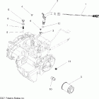 SPORTSMAN X2 700 EFI - A08TN68AX/AZ Engine, dipstick and oil filter
