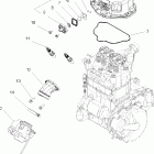 SPORTSMAN X2 700 EFI - A08TN68AX/AZ Engine, throttle body mounting