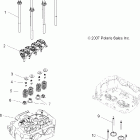 SPORTSMAN X2 700 EFI - A08TN68AX/AZ Engine, valves