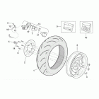 Leonardo 250 (Yamaha Engine) Rear wheel - rear caliper