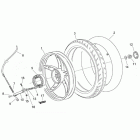 Scarabeo 50 2T (Minarelli Engine) Заднее колесо - барабанный тормоз