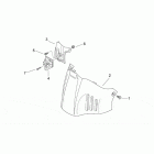 Scarabeo 50 2T (Minarelli Engine) Central body iii - f.brd / hng.c