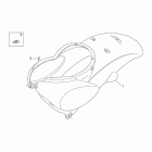 Scarabeo 50 2T (Minarelli Engine) Rear body i - rear fairing