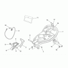 Scarabeo 50 2T (Minarelli Engine) Rear body ii - seat.comp.
