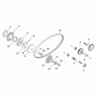 Scarabeo 50 2T (Minarelli Engine) Variator - transmission final drive
