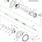 SCRAMBLER 500 4X4 - A07BG50AA/FA Transmission, rear