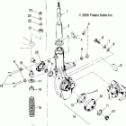 SPORTSMAN 6X6 - A07CL50AA Suspension, strut, front