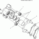 PREDATOR 500/LE - A07GJ50AA/AB/AC Brake calipers, front and rear