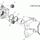 SPORTSMAN 500 EFI - A07MH50AB/AL/AQ/AX/AY/AZ/MN50AF/AN/AT/AY Brake caliper, front