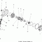SPORTSMAN 500 EFI - A07MH50AB/AL/AQ/AX/AY/AZ/MN50AF/AN/AT/AY Gearcase, front (demand drive)(if built before 7 / 24 / ...
