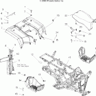 SPORTSMAN 500 EFI - A07MH50AB/AL/AQ/AX/AY/AZ/MN50AF/AN/AT/AY Cab, rear, seat and frame