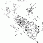 SPORTSMAN 500 EFI - A07MH50AB/AL/AQ/AX/AY/AZ/MN50AF/AN/AT/AY Transmission, mounting