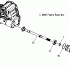SPORTSMAN 500 EFI - A07MH50AB/AL/AQ/AX/AY/AZ/MN50AF/AN/AT/AY Transmission, output shaft, front