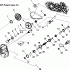 SPORTSMAN 500 EFI INTL - A07MH50FC Transmission, internal