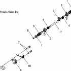 SPORTSMAN 500 EFI INTL - A07MH50FC Transmission, shift forks