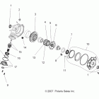 SPORTSMAN 800 EFI -A07MH76AL/AQ/AX/AY/AZ/A2/MN76AF/AT/AY Gearcase, front (demand drive)(if built before 7 / 24 / ...
