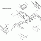 SPORTSMAN 800 EFI -A07MH76AL/AQ/AX/AY/AZ/A2/MN76AF/AT/AY Cab, front
