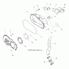 SPORTSMAN 800 EFI -A07MH76AL/AQ/AX/AY/AZ/A2/MN76AF/AT/AY Clutch, cover and ducting