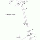 SPORTSMAN 800 EFI -A07MH76AL/AQ/AX/AY/AZ/A2/MN76AF/AT/AY Steering post and tie rods