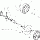 SPORTSMAN 800 EFI - A07MH76AL/AQ/AX/AY/AZ/MN76AF/AT/AY Муфта сцепления