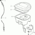 SPORTSMAN 800 EFI INTL - A07MH76FA Controls, throttle asm. / cable