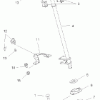 SPORTSMAN 800 EFI INTL - A07MH76FA Steering post and lock