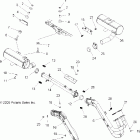 SPORTSMAN 800 EFI INTL - A07MH76FA Exhaust system, dual