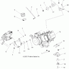SPORTSMAN X2 500 EFI - A07TH50AL/AQ/AU/AZ/TN50AF/AS/AU Крепление двигателя